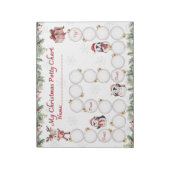 Niedliche Weihnachtspotty Training Chart Notepad Notizblock (Rotiert)