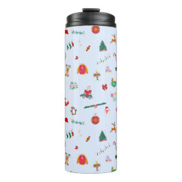 Niedliche Weihnachtsreise Thermosbecher