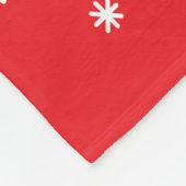 Niedliche Weihnachtsren-Fleece-Decke Fleecedecke (Ecke)