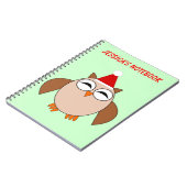 Niedliche Weihnachtsschale Anpassbare Notebooks Notizblock (Linke Seite)