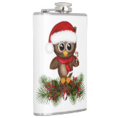 Niedliche Weihnachtsschale auf Kiefernfächerkolben Flachmann (Rechts)