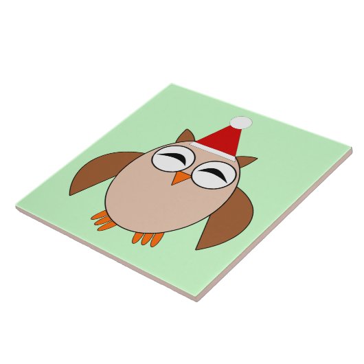 Niedliche Weihnachtsschale Fliese (Seite)