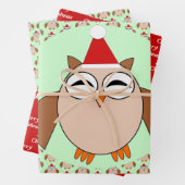 Niedliche Weihnachtsschale Geschenkpapier Set (Beispiel)