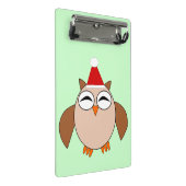 Niedliche Weihnachtsschale Mini-Zwischenablage Mini Klemmbrett (Schrägansicht)