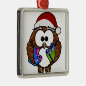 Niedliche Weihnachtsschale Silbernes Ornament (Rechts)