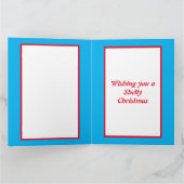 Niedliche Weihnachtsschildkröte mit blühender Musc Karte (Innenseite)