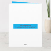 Niedliche Weihnachtsschildkröte mit blühender Musc Karte (Rückseite)