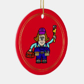 Niedliche Weihnachtsschmuck mit Namen (Rechts)