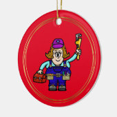 Niedliche Weihnachtsschmuck mit Namen (Links)