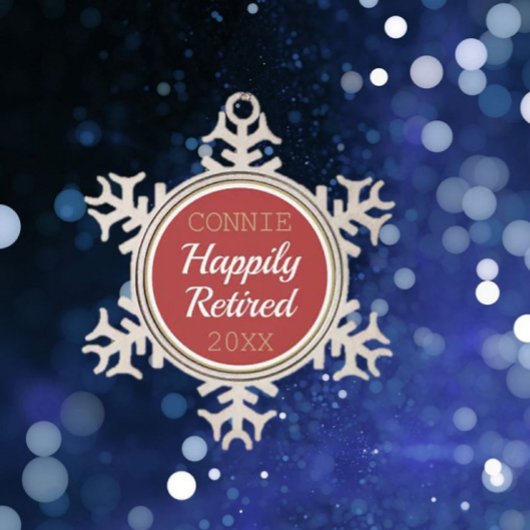 Niedliche Weihnachtsschmuck nach Maß Schneeflocken Zinn-Ornament