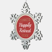 Niedliche Weihnachtsschmuck nach Maß Schneeflocken Zinn-Ornament (Rechts)