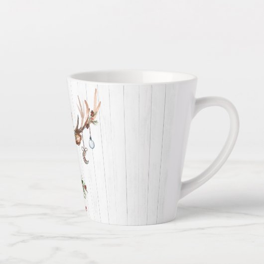 Niedliche Weihnachtsschmuck | Rustikales Holz Milchtasse (Rechts)