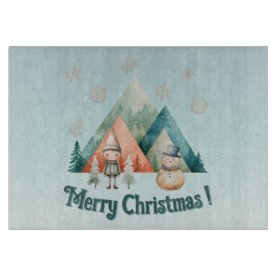 Niedliche Weihnachtsschmuck Schneidebrett