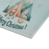Niedliche Weihnachtsschmuck Schneidebrett (Ecke)