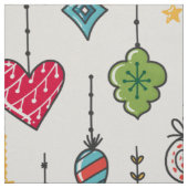 Niedliche Weihnachtsschmuckmuster Stoff (Muster)