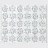 Niedliche Weihnachtsschneeflocken, Winterschnee Bl Geschenkpapier (Flach)