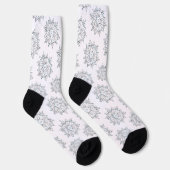 Niedliche Weihnachtsschneeflocken, Winterschnee Bl Socken (Rechts)