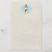 Niedliche Weihnachtsschneemännchen und Lächeln Briefpapier (Vorderseite)