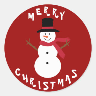 Niedliche Weihnachtsschneemänner Stickers