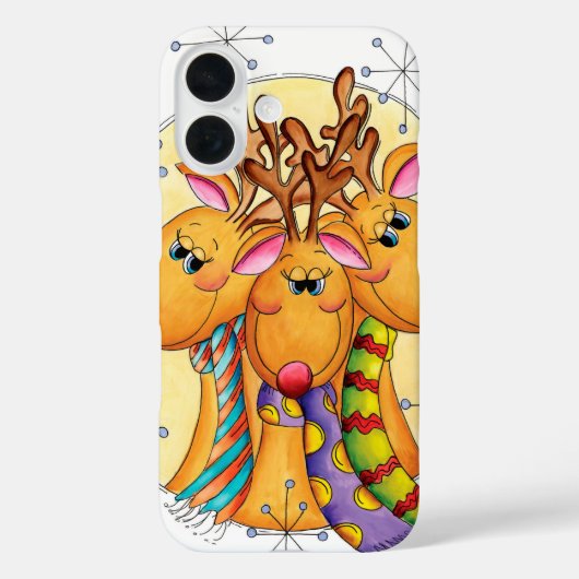 Niedliche Weihnachtsschreie Tragen von Sternen Case-Mate iPhone Hülle (Rückseite)