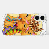 Niedliche Weihnachtsschreie Tragen von Sternen Case-Mate iPhone Hülle (Rückseite (Horizontal))