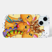 Niedliche Weihnachtsschreie Tragen von Sternen Case-Mate iPhone Hülle (Rückseite (Horizontal))