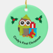 Niedliche Weihnachtsschüssel Rentiere Keramik Ornament (Hinten)