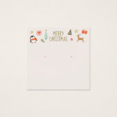 Niedliche Weihnachtsspielkarten-Anzeigetafel (Vorderseite)