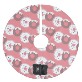 Niedliche Weihnachtssprinkles Polyester Weihnachtsbaumdecke