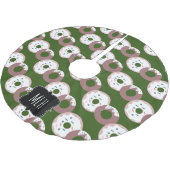 Niedliche Weihnachtssprinkles Polyester Weihnachtsbaumdecke (Schrägansicht)