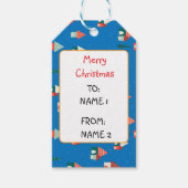 Niedliche Weihnachtsstadt Geschenkanhänger (Vorderseite)