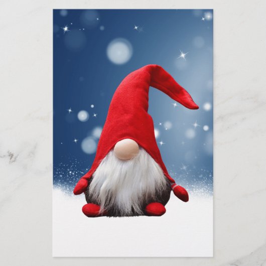 Niedliche Weihnachtssterne Briefpapier (Vorderseite)