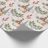 Niedliche Weihnachtssternte mit Grün Geschenkpapier (Ecke)