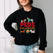 Niedliche Weihnachtsstuben für Krankenschwestern u Sweatshirt