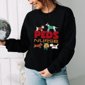 Niedliche Weihnachtsstuben für Krankenschwestern u Sweatshirt