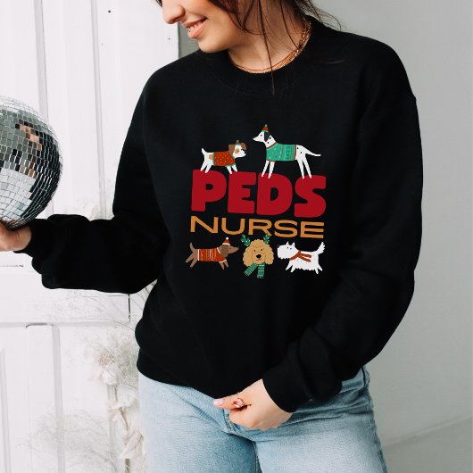 Niedliche Weihnachtsstuben für Krankenschwestern u Sweatshirt