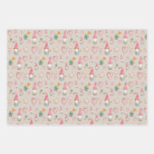 Niedliche Weihnachtsstürme in der Liebe Geschenkpapier Set (Vorderseite 2)