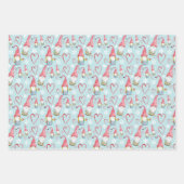 Niedliche Weihnachtsstürme in der Liebe Geschenkpapier Set (Vorderseite 2)