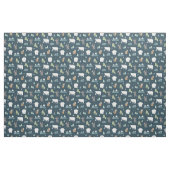 Niedliche Weihnachtstiere Rustikales Muster Stoff (Yard (91,4 cm))