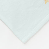 Niedliche Weihnachtstiermuster Fleecedecke (Ecke)