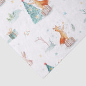 Niedliche Weihnachtstiermuster Seidenpapier (Detail)