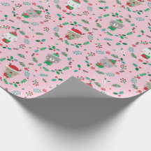 Niedliche Weihnachtstierreste Rosa