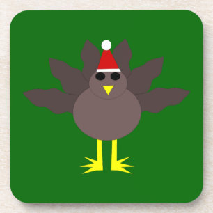 Niedliche WeihnachtsTürkei Getränkeuntersetzer
