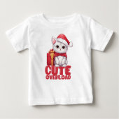 Niedliche Weihnachtsüberlastung Baby T-shirt (Vorderseite)