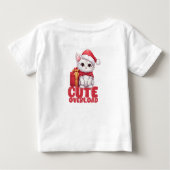 Niedliche Weihnachtsüberlastung Baby T-shirt (Rückseite)