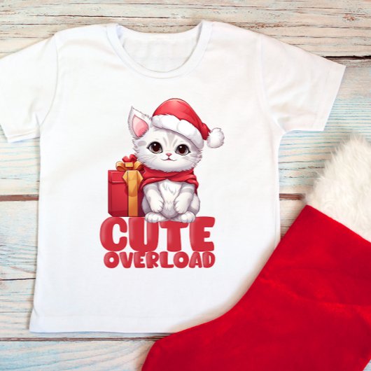 Niedliche Weihnachtsüberlastung Baby T-shirt