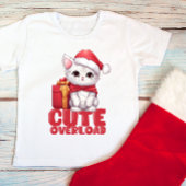 Niedliche Weihnachtsüberlastung Baby T-shirt