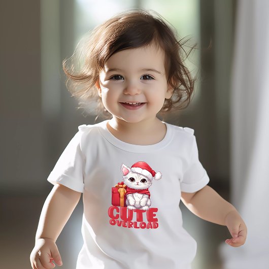Niedliche Weihnachtsüberlastung Baby T-shirt
