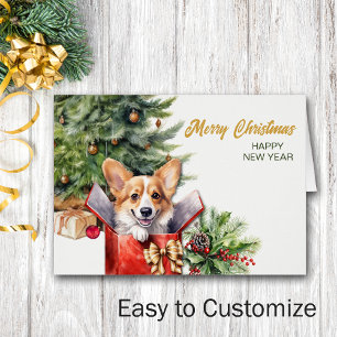 Niedliche Weihnachtsüberraschung Corgi-Geschenk Hu