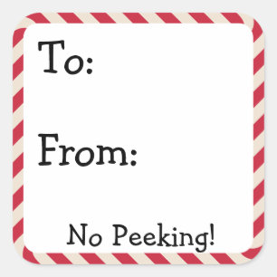 Niedliche Weihnachtsumbau-Aufkleber Quadratischer Aufkleber